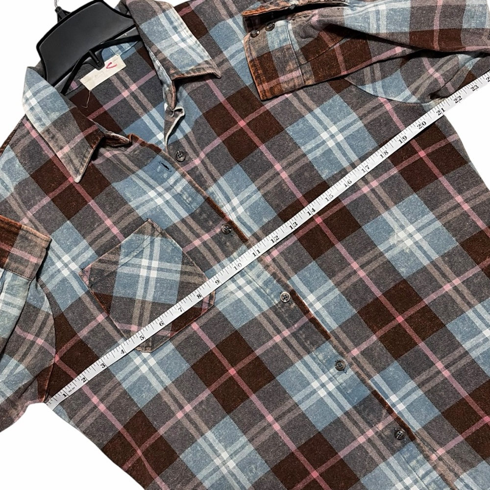 ALTAR'D STATE Plaid Long Sleeve Nashville Patch Button Down Shirt XS - Picture 10 of 16